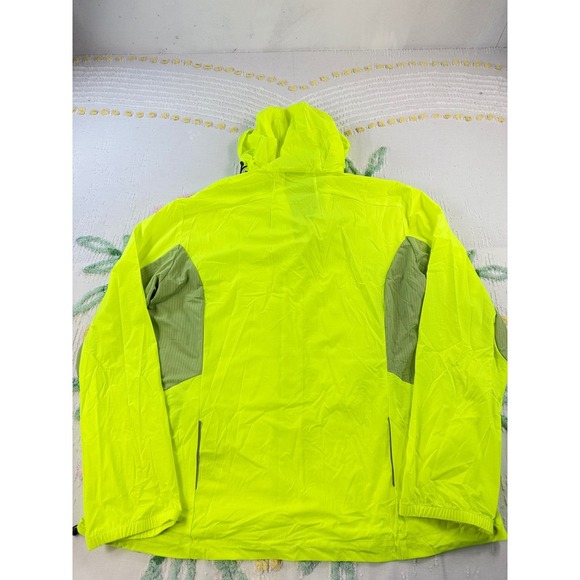 MAPAMYUMCO Yellow Green Ultra Light Quick Dry Hooded Jacket XL - Picture 11 of 12